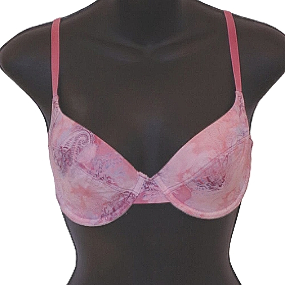 Elita Lightly Lined Paisley Print Underwire Bra- Sz. B 36